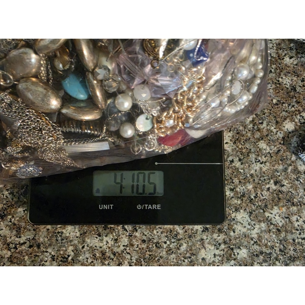 Craft Jewelry Lot Misc Beads Chains Stones For Repair Repurpose 4 Lbs 10 Oz - Picture 11 of 11